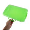 Abaodam Ultralight Sandbox Organizer for Indoor Outdoor Sensory Activities Space Themed Molds Convenient Storage Light Green view 4