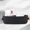 2 Pcs Oval Cotton Rope Storage Baskets, Woven Organizers With Leather Handles For Home, Nursery, And Bathroom view 4