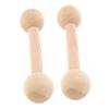 2Pcs Wooden Dumbbells Safe Handheld Weights for Enhance Grip Strength and Coordination for Activities and Physical Development view 1