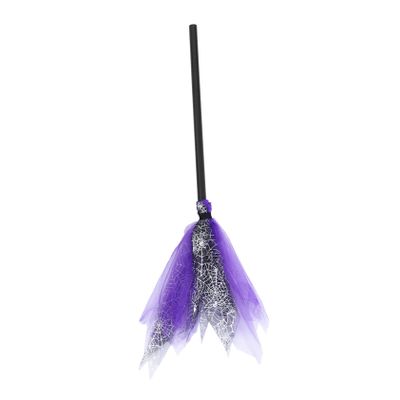 1Pc Halloween Witches Broom Lightweight Broom Props for Parties Creative Halloween Decor for Masquerades and Celebrations