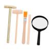 1 Set Dinosaur Dig Tools Kit for Archaeological Rock Breaking Tools Hammer Chisel Brush and Magnifier for Educational Gemstone Digging Fun view 1