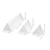 3pcs Optical Glass Triangular Prisms Clear Refracted Light Rainbow Maker for Photography Physics Teaching Scientific Research Precision Crafted for Enhanced Imaging view 2