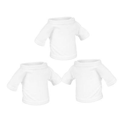 3Pcs Bear Doll Clothes Soft Decorative Outfits for Stuffed Dolls Stylish and Short Sleeve T Shirts for Bear Doll Decor and Imaginative Play