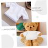3Pcs Bear Doll Clothes Soft Decorative Outfits for Stuffed Dolls Stylish and Short Sleeve T Shirts for Bear Doll Decor and Imaginative Play view 3