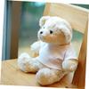 3Pcs Bear Doll Clothes Soft Decorative Outfits for Stuffed Dolls Stylish and Short Sleeve T Shirts for Bear Doll Decor and Imaginative Play view 4
