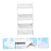 1pc Miniature Furniture Dollhouse Decor White Mini Shelf Ornament Sturdy Design for Bedroom Home Decoration Simulation Miniature Storage Rack for Creative Display view 3