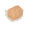 Abaodam 4pcs Mini Hay Bales: Miniature Hayrick Decoration for Dollhouse Table Centerpieces Horse Fall Farm Models 2x2x3cm view 2