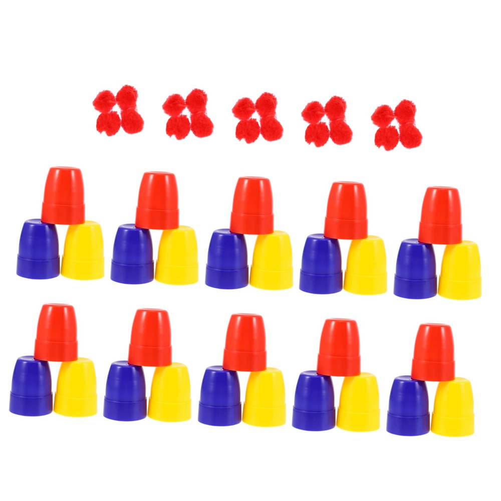 BESTonZON 30Pcs Magician Gimmick Trick Cup Portable Trick Gadget for Easy Performance for Parties and Entertainment Practical Illusions Prop for