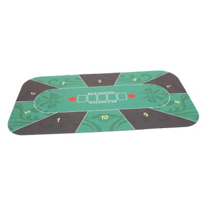 LIOOBO Household Rubber Poker Table Cover Player Game Mat for Family Entertainment Non Skid Backing Easy to Carry Decorative Design Fits Tables