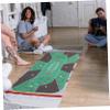 LIOOBO Household Rubber Poker Table Cover Player Game Mat for Family Entertainment Non Skid Backing Easy to Carry Decorative Design Fits Tables view 3