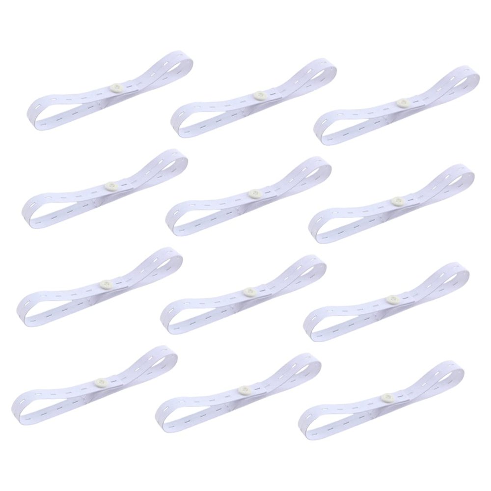 12Pcs Adjustable Diaper Fixing Belts Elastic Nappy Fasteners for Newborns Lightweight and Portable Diaper Strap for Comfort and Flexibility