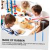 LALADEFIEE 2pcs Boy Girl Blocks Building Hammers Assembly Tools with Blue Handle Soft Lightweight and Construction Hammer for Fun and Assembly view 3