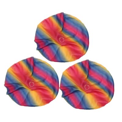 Toddmomy 3pcs Colorful Hand Throwing Parachute for Outdoor Parachute Playset for Boys and Fun Recyclable for Holiday Activities