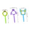 3Pcs Handheld Magnifying Glass Colorful Cartoon Design Fun Plastic Magnifier for Boys for Exploration and Craft Activities view 2