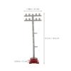 2 Sets Miniature Railroad Crossing Signs: Toy Train Accessories with Traffic Signs and Signal Lights - Model Railroad Scenery and Sand Table Decoration view 2