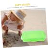 BESPORTBLE Space Themed Sand Tray with Accessories for Engaging DIY Projects Integrated Storage for Creative Play Light Green Plastic Sandbox for Sensory Activities and Parent Bonding view 3
