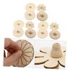 LIOOBO 12pcs DIY Painting Wooden Tops for Kids Unfinished Gyroscopes Craft Set Colorful Rotating Toys for Children for Arts and Crafts Projects view 3