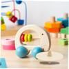 LIOOBO 12pcs DIY Painting Wooden Tops for Kids Unfinished Gyroscopes Craft Set Colorful Rotating Toys for Children for Arts and Crafts Projects view 4