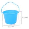 6Pcs Lightweight Reusable Beach Buckets Ergonomic Sand Buckets for Backyard Park and Summer Fun Activities Portable Digging Pails view 2