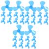 30 Pcs Mini Plastic Fan Blades for DIY Science Projects Leaves Design for Student Experiments and Learning Activities Fits Motor for Educational Crafts view 1