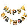 1Set Construction Birthday Party Banner of Engineering Vehicle Themed Decorations for Celebrating Birthdays with Unique Charm and Fun view 1