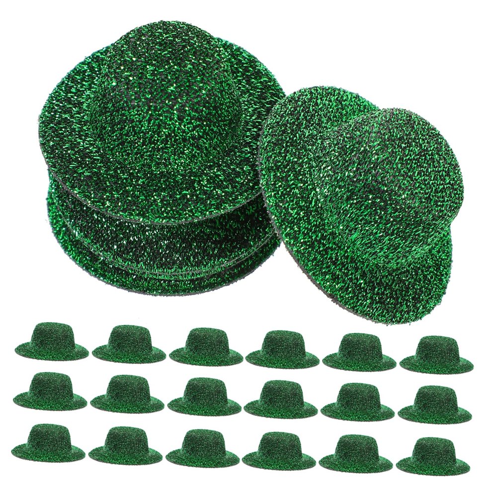 20Pcs Jazz Hats for Crafts Miniature Dollhouse Decorative Hats Tiny Top Hats for DIY Projects and Party Decorations Unique and Design