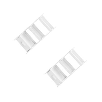 2 pcs Mini House Storage Shelf White Miniature Furniture for Dollhouse Decor Creative Simulation Accessory for Mini House Adornment Elegant and Lifelike Design