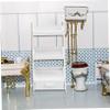2 pcs Mini House Storage Shelf White Miniature Furniture for Dollhouse Decor Creative Simulation Accessory for Mini House Adornment Elegant and Lifelike Design view 3
