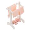 1 Set Dollhouse Bathroom Towel Rack Miniature Accessories with Fine Details for Realistic Scene Layout for Dollhouse Decor and view 1