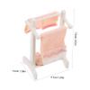 1 Set Dollhouse Bathroom Towel Rack Miniature Accessories with Fine Details for Realistic Scene Layout for Dollhouse Decor and view 2
