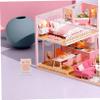 1 Set Dollhouse Bathroom Towel Rack Miniature Accessories with Fine Details for Realistic Scene Layout for Dollhouse Decor and view 4