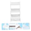1pc Miniature Furniture Model White Storage Shelf Rack for Dollhouse Decor Mini Simulation Model for Bedroom Display Creative Home Decor view 2