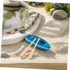 10 Set Miniature Fishing Boat with Oars DIY Micro Landscape Decor Nautical Ornaments for Farmhouse Decoration Crafting Projects view 4