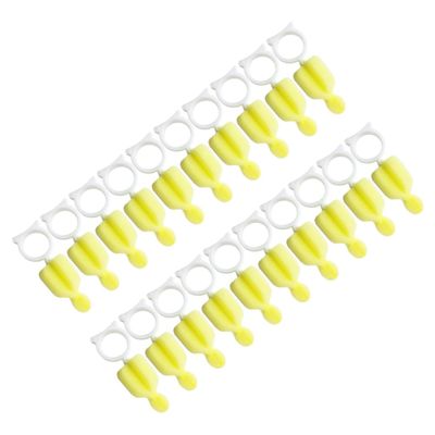 20Pcs Bottle Nipple Cleaning Brush Soft Sponge Cleaner for Bottle Nipple Care Comfortable and Practical Nipple