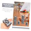 BESPORTBLE 9-Piece Wooden Train Track Accessories Set Train Bridge Supports for Boys and Girls Sturdy Wooden Railway Track Supports Compatible Major Brands view 3