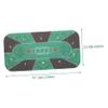 KESYOO Rubber Poker Mat for Family Games Portable 10-Person Table Cover Rectangle Design for Board Games view 2