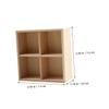 4pcs Miniature Wooden Cabinet DIY Dollhouse Furniture Realistic Bookshelf Bedroom Decor Solid Mini Storage for Creative Play Home Display view 2