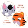 Beaupretty 2Pcs Animal Costume Mask for Cute Zebra Tiger Masks for Halloween Party Cosplay and Carnival Events Easy to Wear with Elastic Band for Dress Up and Decorative view 3