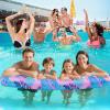 2 Pack Inflatable Swimming Pool Noodles, Quick Drying Soft Fabric Covered Pool Noodle Jumbo with Portable Storage Bag, Premium Buoyancy for Swim Pools Floats Party Toys Accessories view 4