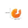 10Pcs Imitation Shrimp Models Realistic Shrimp Decor for Home Party Decoration Safe Lifelike Simulation Shrimp Props for Restaurant Event Use view 2