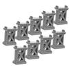 Sosoport 9-Piece Wooden Train Track Bridge Support Risers Set for Boys and Girls Compatible Most Train Tracks Sturdy Miniature Railway Accessories for Creative Play view 1