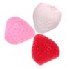 3pcs Strawberry Stress Kawaii Silicone Squeeze Balls for Adults for Office Breaks Home Relaxation and Party Decorations Realistic Texture Easy Maintenance view 1
