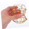 2pcs Creative Transforming Fidget for Robust Metal Hoop for Props Artistic Display view 4
