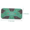Sosoport Poker Mat for Family Games Portable Rubber Table Cover for 10 Players Non-Slip Protective Mat for Home Poker Board Games and Desktop Use view 2