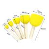 27Pcs Sponge Brush Set Doodle Tools with Wooden Handles for Creative Painting Includes Mushroom Black Sponge Brushes for Preschool Beginner Artists view 2