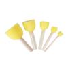 27Pcs Sponge Brush Set Doodle Tools with Wooden Handles for Creative Painting Includes Mushroom Black Sponge Brushes for Preschool Beginner Artists view 4
