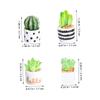 12Pcs Miniature Faux Cactus Plants Realistic Artificial Succulents in Pots for Home Office Decor Potted Greenery for Stylish Indoor Arrangements view 2