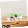 12Pcs Miniature Faux Cactus Plants Realistic Artificial Succulents in Pots for Home Office Decor Potted Greenery for Stylish Indoor Arrangements view 4