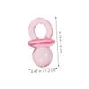 200PCS Mini Acrylic Pacifiers Gender Neutral Shower Table Decorations Scatter Ornaments Fun Party Favors for Boys for Celebration Games Events view 2