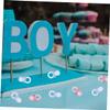 200PCS Mini Acrylic Pacifiers Gender Neutral Shower Table Decorations Scatter Ornaments Fun Party Favors for Boys for Celebration Games Events view 4